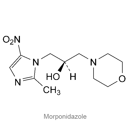 Морпонидазол структурная формула