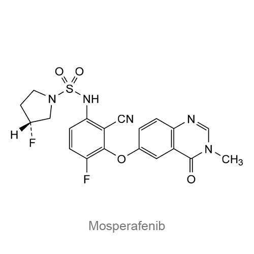 Структурная формула Мосперафениб