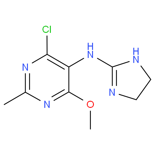 Структурная формула Моксонидин