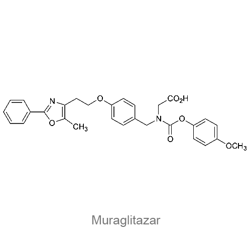 Мураглитазар структурная формула