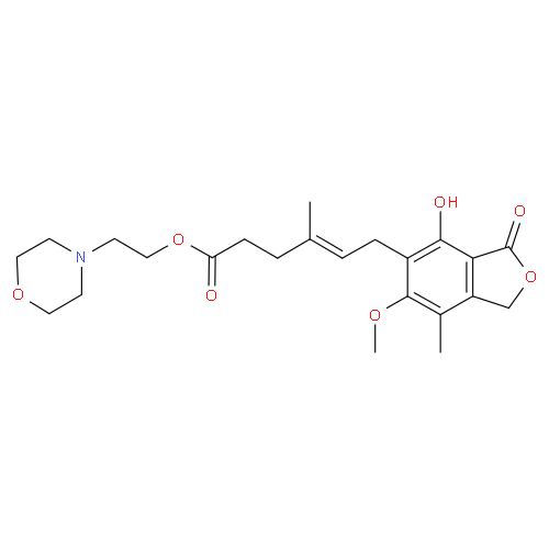 Микофенолата мофетил структурная формула