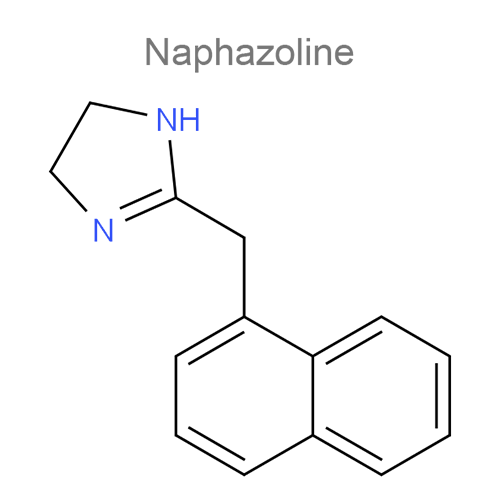 Структурная формула Нафазолин + Фенирамин