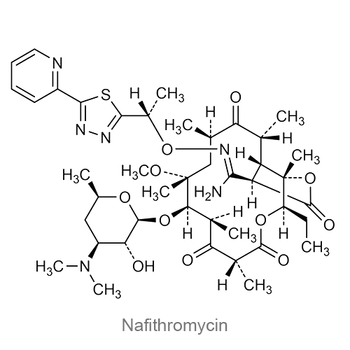 Структурная формула Нафитромицин