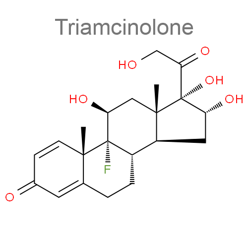 Структурная формула 2 Налтрексон + Триамцинолон
