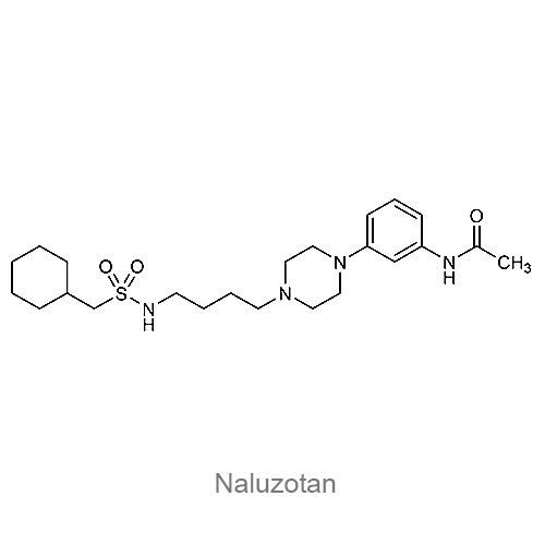 Структурная формула Налузотан