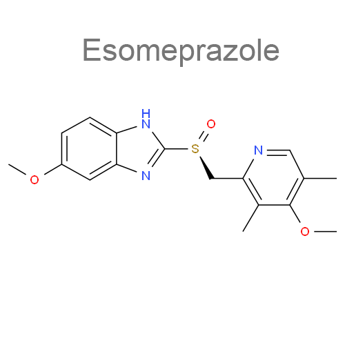 Структурная формула 2 Напроксен + Эзомепразол