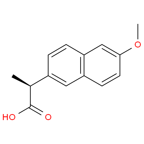 Структурная формула Напроксен