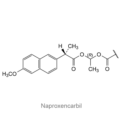 Структурная формула Напроксенкарбил
