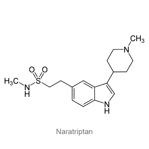 Структурная формула Наратриптан