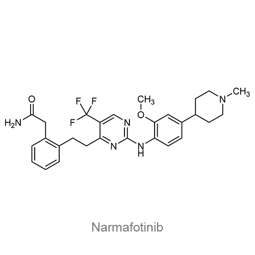 Структурная формула Нармафотиниб