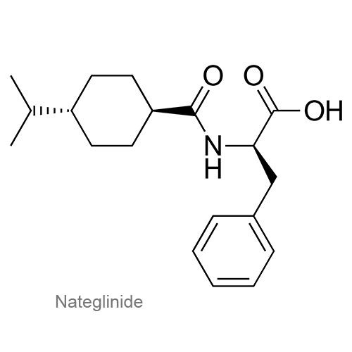 Структурная формула Натеглинид