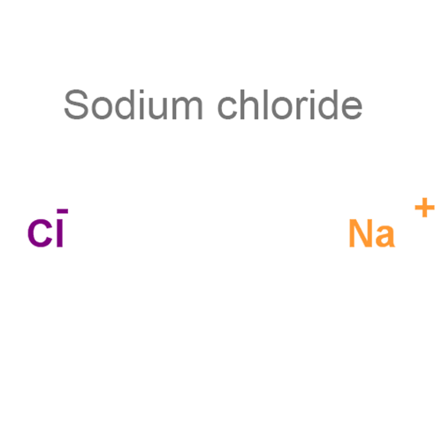 Структурная формула 2 Натрия ацетат + Натрия хлорид