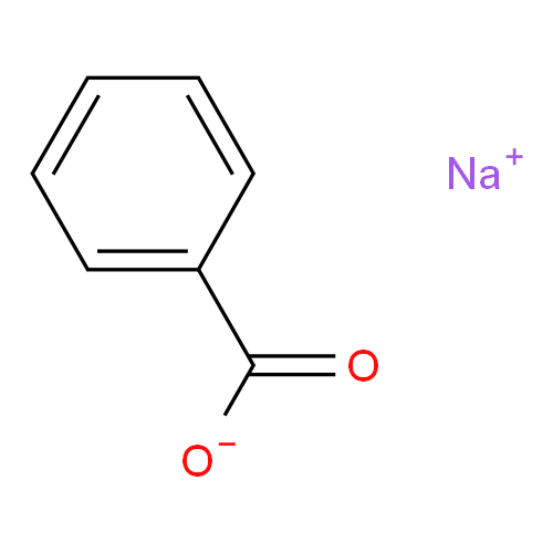 Структурная формула Натрия бензоат
