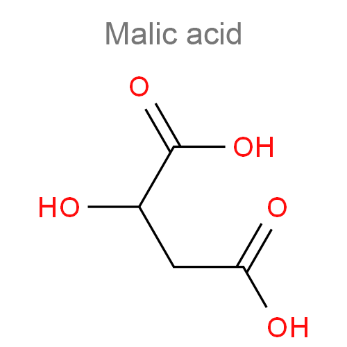 Структурная формула 2 Натрия фторид + Яблочная кислота