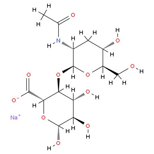 Структурная формула Натрия гиалуронат