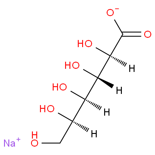 Структурная формула Натрия глюконат