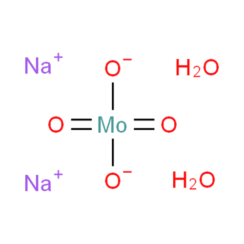 Структурная формула Натрия молибдат дигидрат