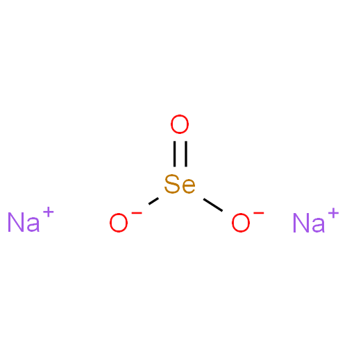 Структурная формула Натрия селенит