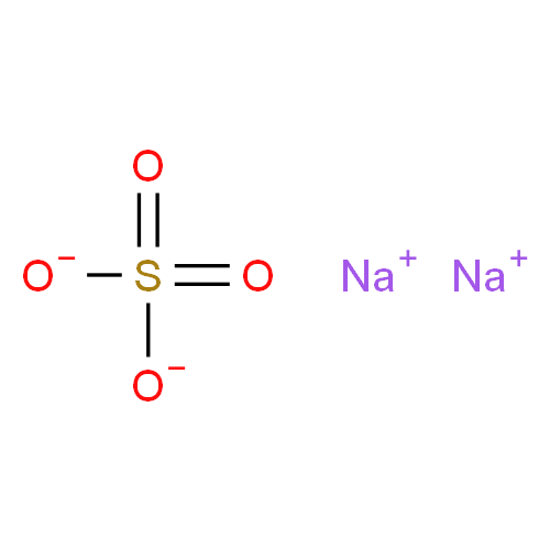 Структурная формула Натрия сульфат