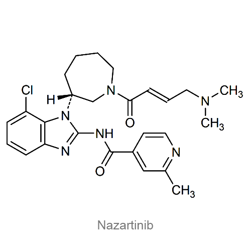 Структурная формула Назартиниб