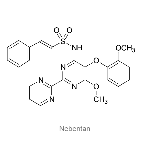 Структурная формула Небентан