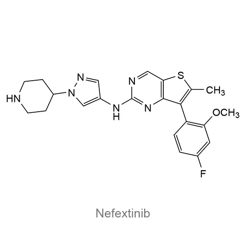 Нефекстиниб структурная формула