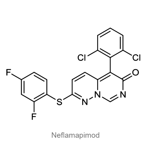 Структурная формула Нефламапимод