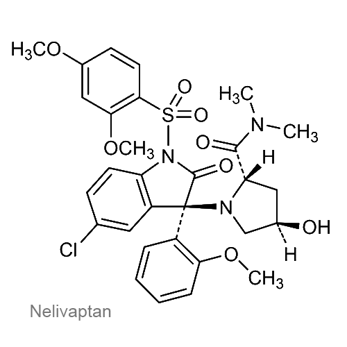 Структурная формула Неливаптан
