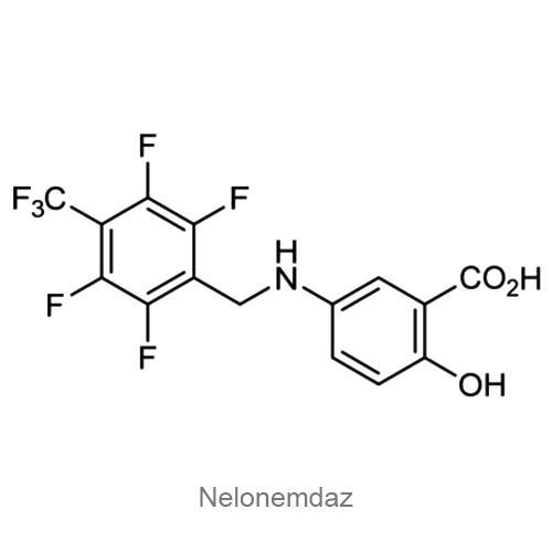 Структурная формула Нелонемдаз