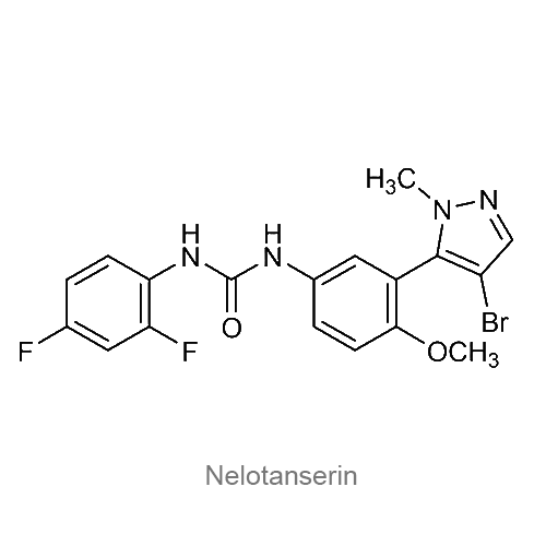 Структурная формула Нелотансерин