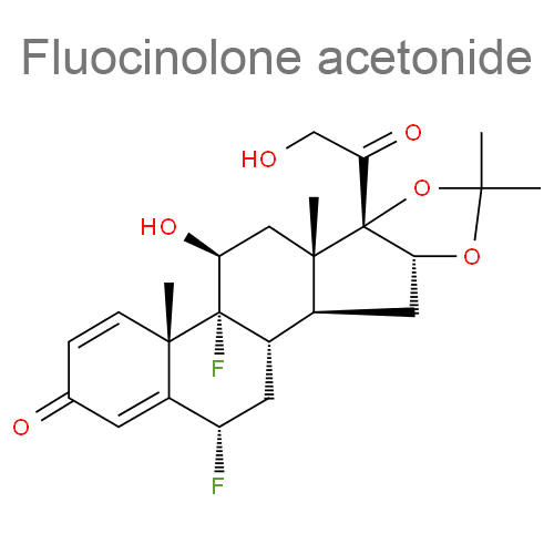 Структурная формула 2 Неомицин + Флуоцинолона ацетонид