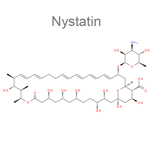 Структурная формула 2 Неомицин + Нистатин + Полимиксин B