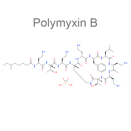 Структурная формула 3 Неомицин + Нистатин + Полимиксин B