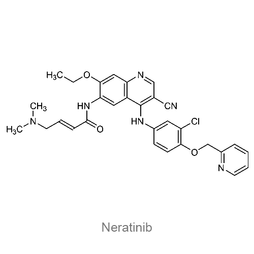 Структурная формула Нератиниб