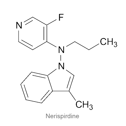 Структурная формула Нериспирдин