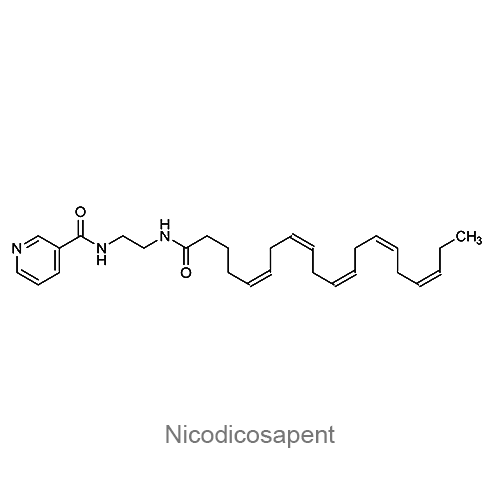 Структурная формула Никодикосапент