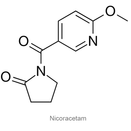 Структурная формула Никорацетам