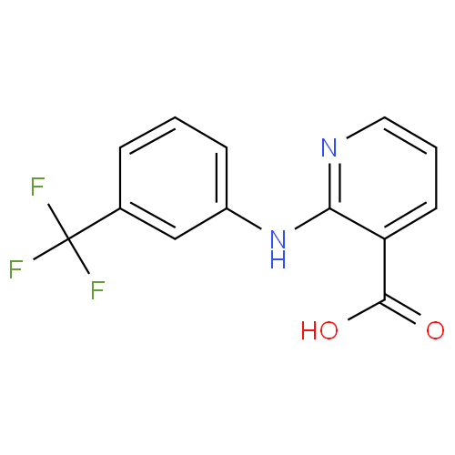 Структурная формула Нифлумовая кислота