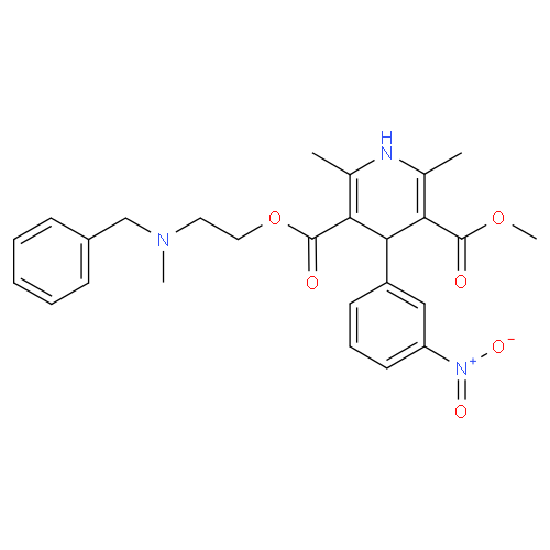 Структурная формула Никардипин