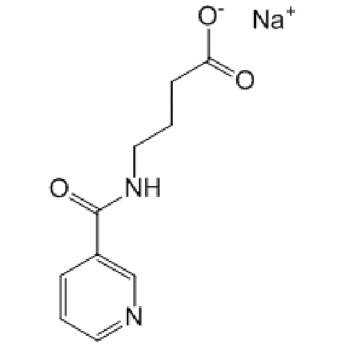 Структурная формула Никотиноил гамма-аминомасляная кислота