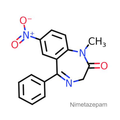 Структурная формула Ниметазепам