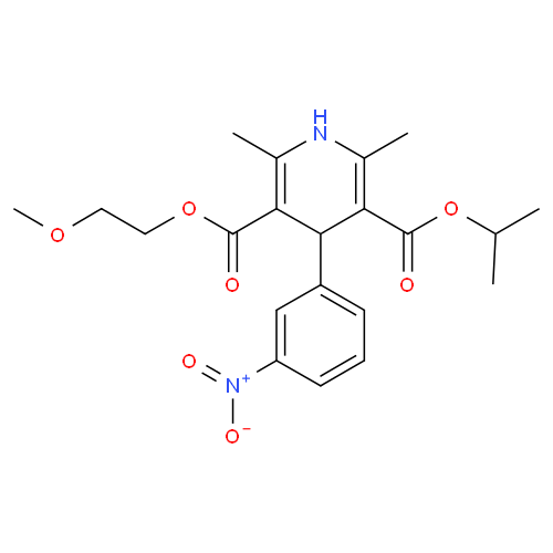 Структурная формула Нимодипин