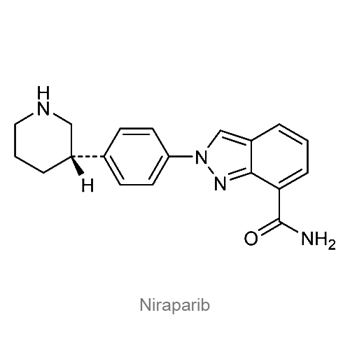 Структурная формула Нирапариб