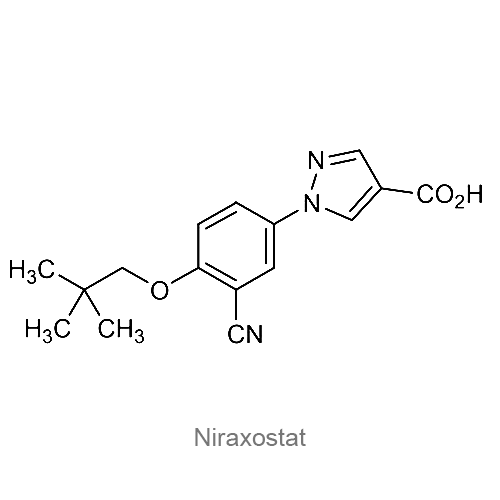Структурная формула Нираксостат