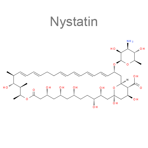 Структурная формула Нистатин + Триамцинолон