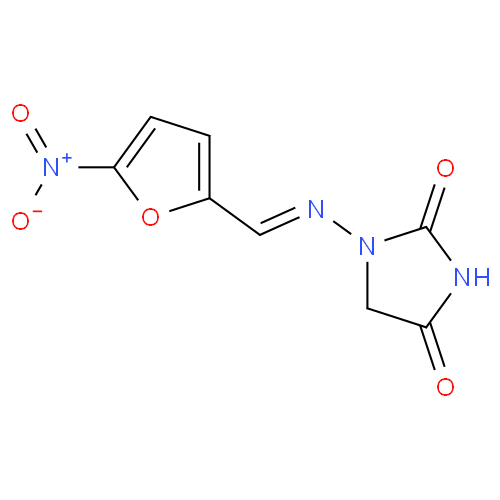 Структурная формула Нитрофурантоин