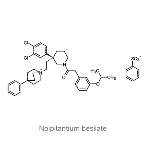 Структурная формула Нолпитантия безилат