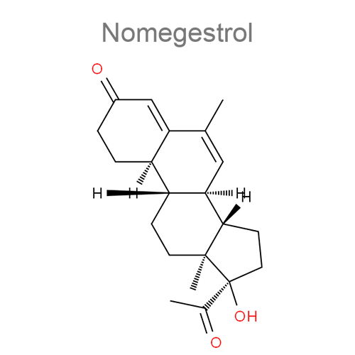 Номегэстрол + Эстрадиол структурная формула