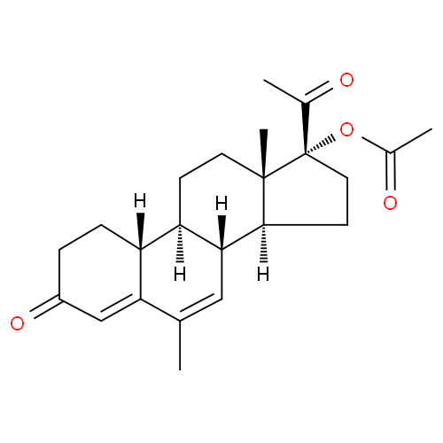 Структурная формула Номегэстрола ацетат