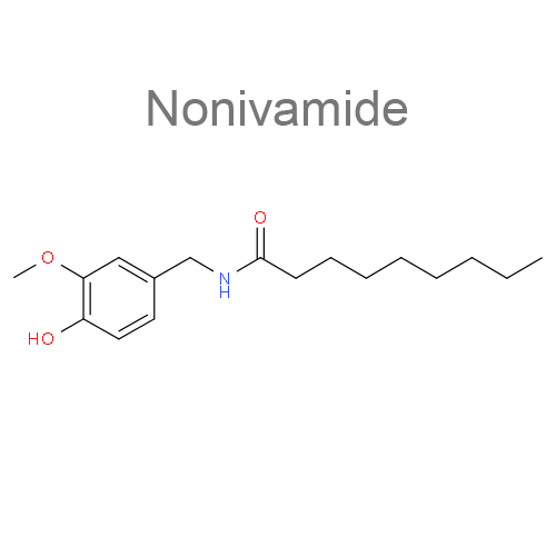 Структурная формула Нонивамид + Никобоксил